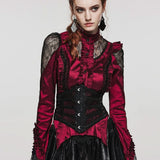 No Rules Revival - Punk PU and Mesh Corset - PunkRave