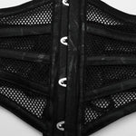 No Rules Revival - Punk PU and Mesh Corset - PunkRave