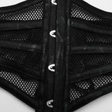 No Rules Revival - Punk PU and Mesh Corset - PunkRave