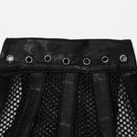 No Rules Revival - Punk PU and Mesh Corset - PunkRave