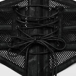 No Rules Revival - Punk PU and Mesh Corset - PunkRave