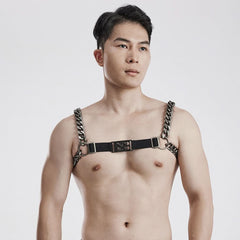 Chains and Leather - Punk Chain Harness - PunkRave