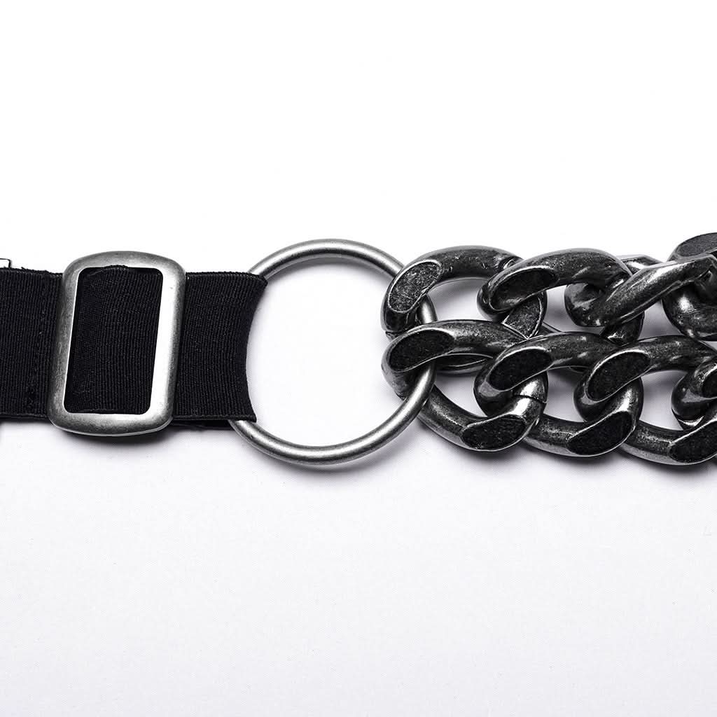 Chains and Leather - Punk Chain Harness - PunkRave