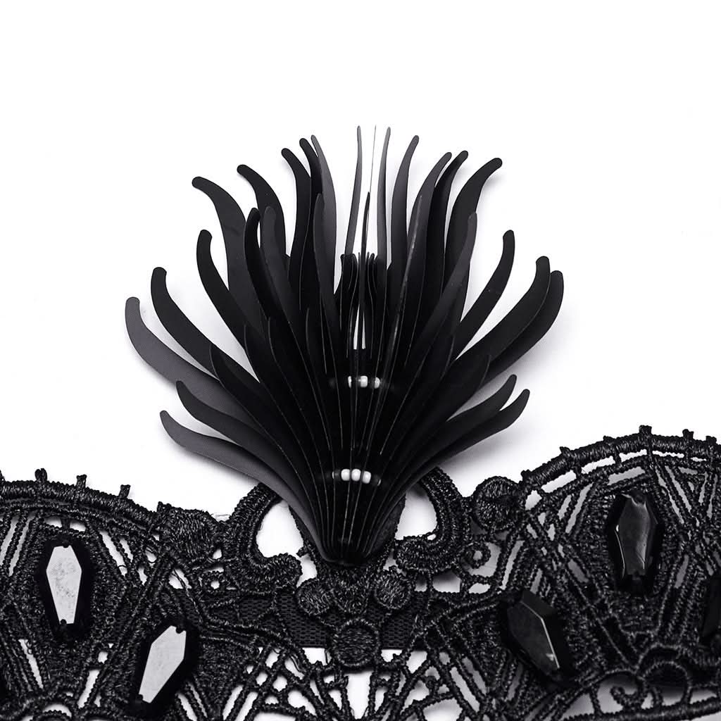 Galaxy Gossamer - Gothic Venetian Mask with Tassels - PunkRave