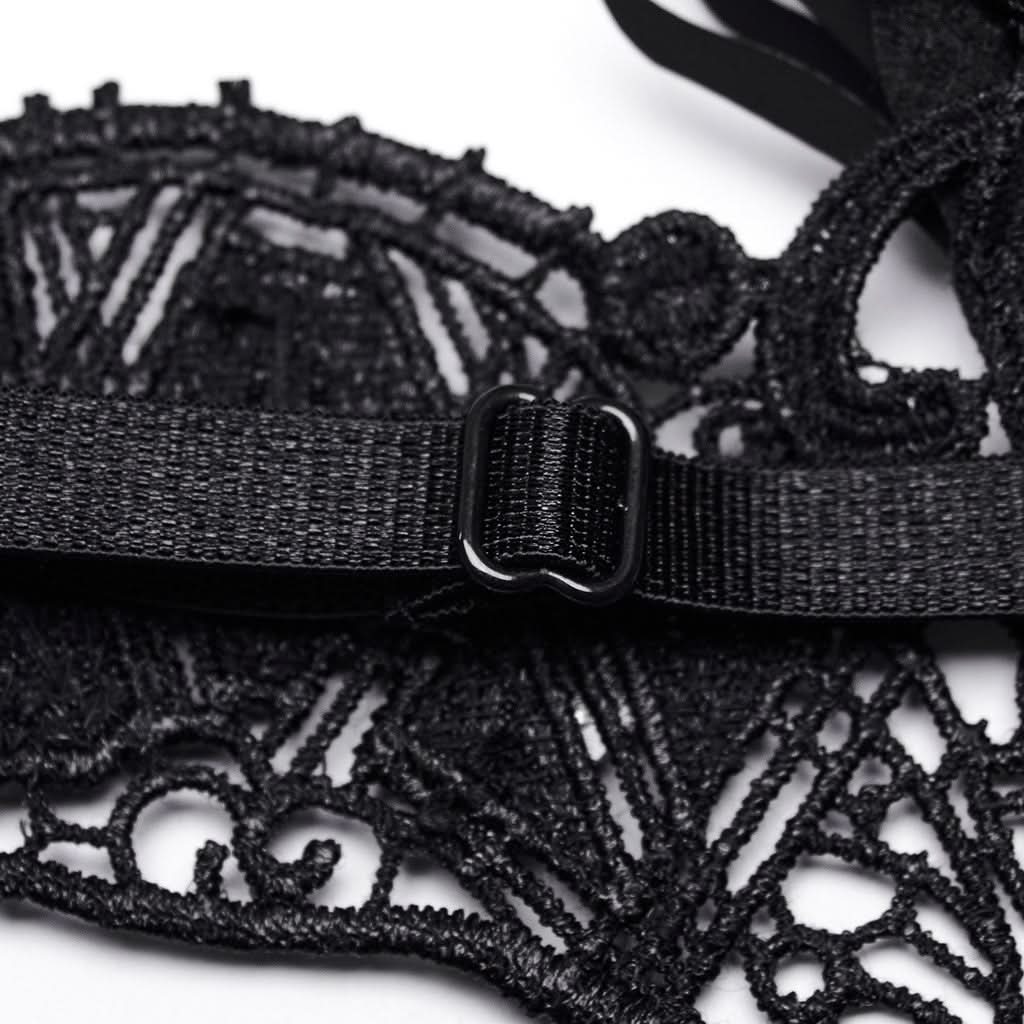 Galaxy Gossamer - Gothic Venetian Mask with Tassels - PunkRave