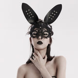 Vinyl Vamp - Gothic Mask with Bunny Ears - PunkRave