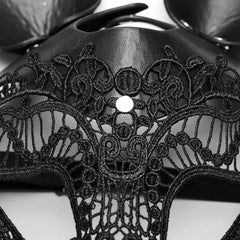 Vinyl Vamp - Gothic Mask with Bunny Ears - PunkRave