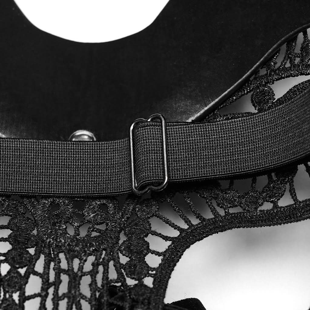 Vinyl Vamp - Gothic Mask with Bunny Ears - PunkRave