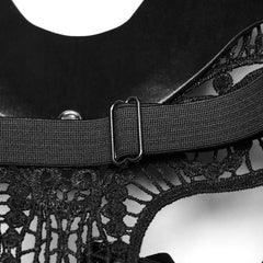 Vinyl Vamp - Gothic Mask with Bunny Ears - PunkRave