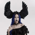 Ebon Labyrinth - Gothic Headpiece with Wings - PunkRave