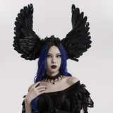 Ebon Labyrinth - Gothic Headpiece with Wings - PunkRave