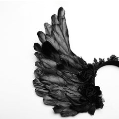 Ebon Labyrinth - Gothic Headpiece with Wings - PunkRave