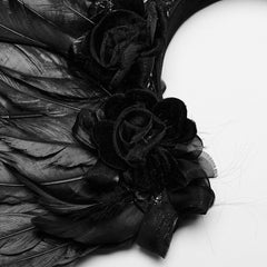 Ebon Labyrinth - Gothic Headpiece with Wings - PunkRave