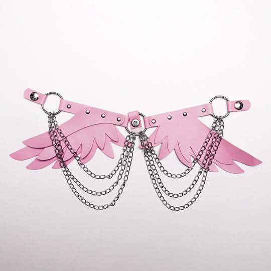 Sinister Whispers - Gothic Harness with Wings - PunkRave
