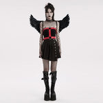 Sinister Whispers - Gothic Harness with Wings - PunkRave