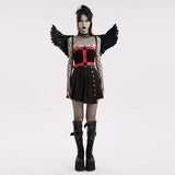 Sinister Whispers - Gothic Harness with Wings - PunkRave