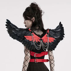 Sinister Whispers - Gothic Harness with Wings - PunkRave