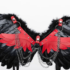 Sinister Whispers - Gothic Harness with Wings - PunkRave