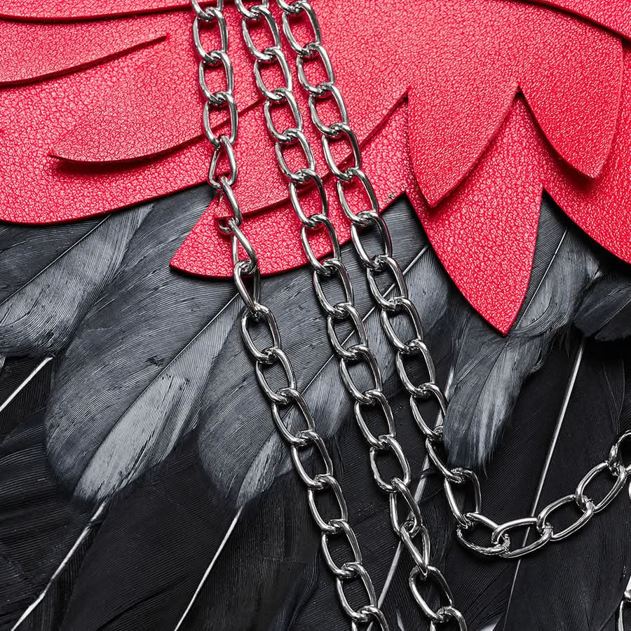 Sinister Whispers - Gothic Harness with Wings - PunkRave