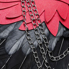 Sinister Whispers - Gothic Harness with Wings - PunkRave