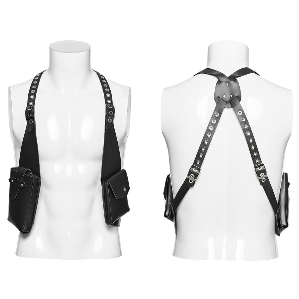 Wraith - Gothic Harness with Pockets - PunkRave