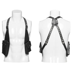 Wraith - Gothic Harness with Pockets - PunkRave