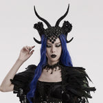 Inferno - Gothic Headpiece with Horns - PunkRave