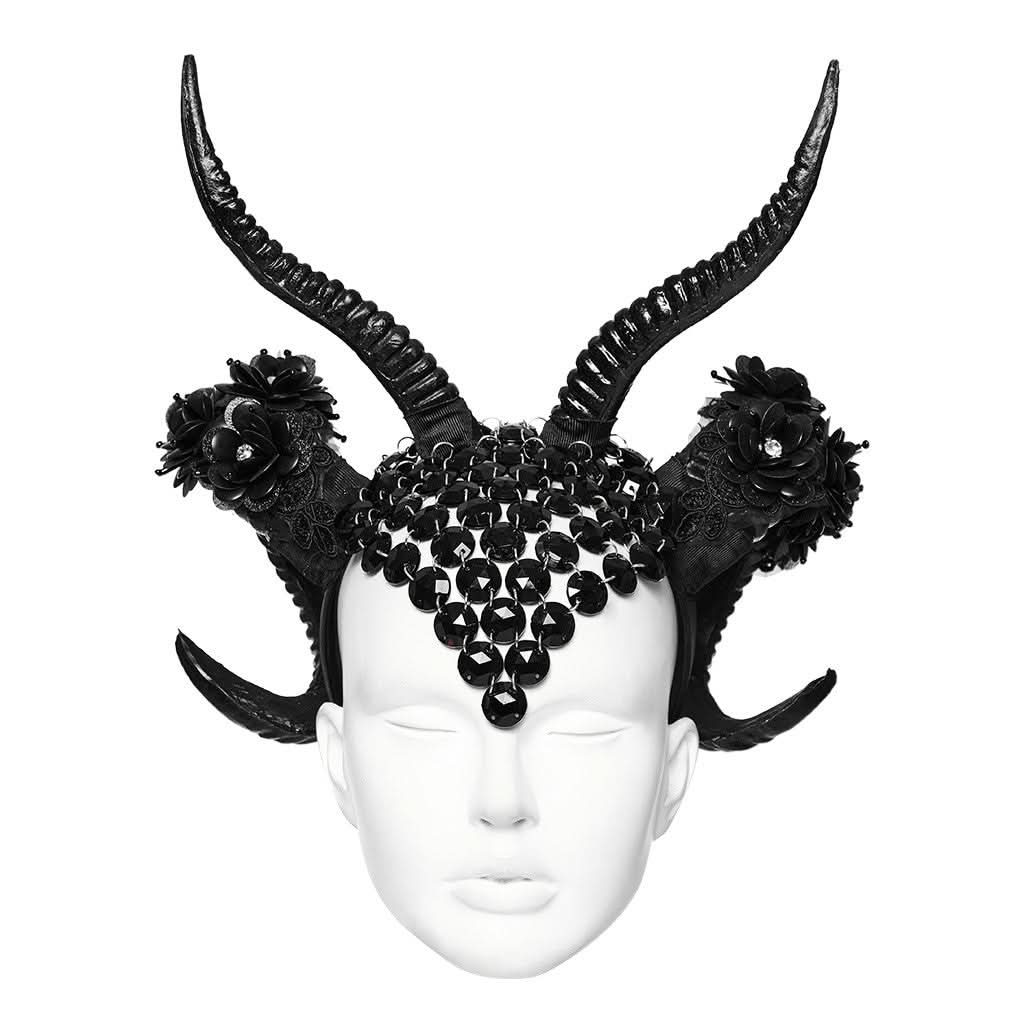 Inferno - Gothic Headpiece with Horns - PunkRave