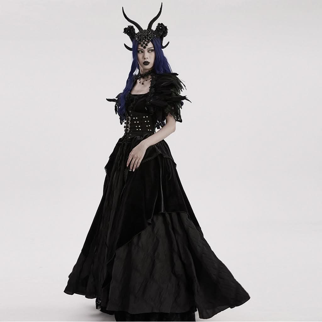 Inferno - Gothic Headpiece with Horns - PunkRave
