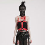 Hardcore Haven - Punk Mesh Mask With Mohawk - PunkRave