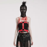 Hardcore Haven - Punk Mesh Mask With Mohawk - PunkRave