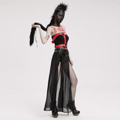 Hardcore Haven - Punk Mesh Mask With Mohawk - PunkRave