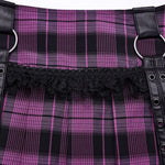 Lunar Plaid Mini Skirt (Nightshade) - PunkRave