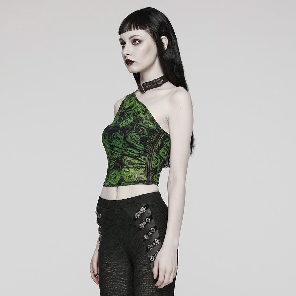 Oracle Printed Top (Malachite) - PunkRave