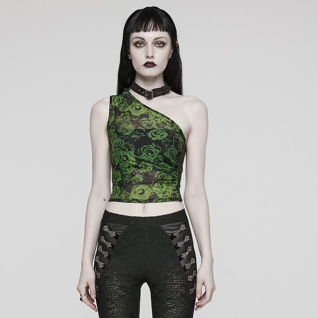 Oracle Printed Top (Malachite) - PunkRave