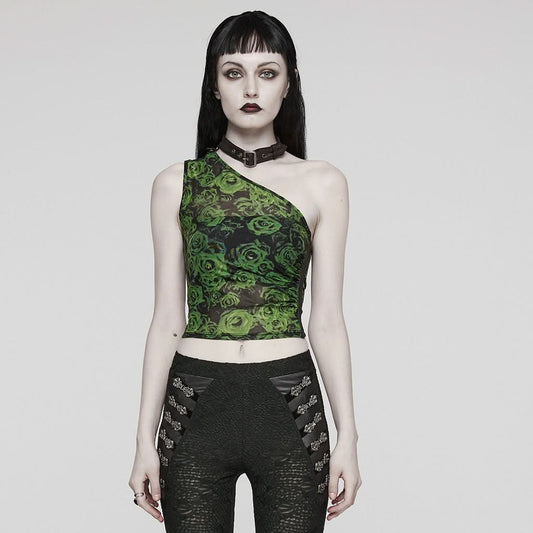 Oracle Printed Top (Malachite) - PunkRave