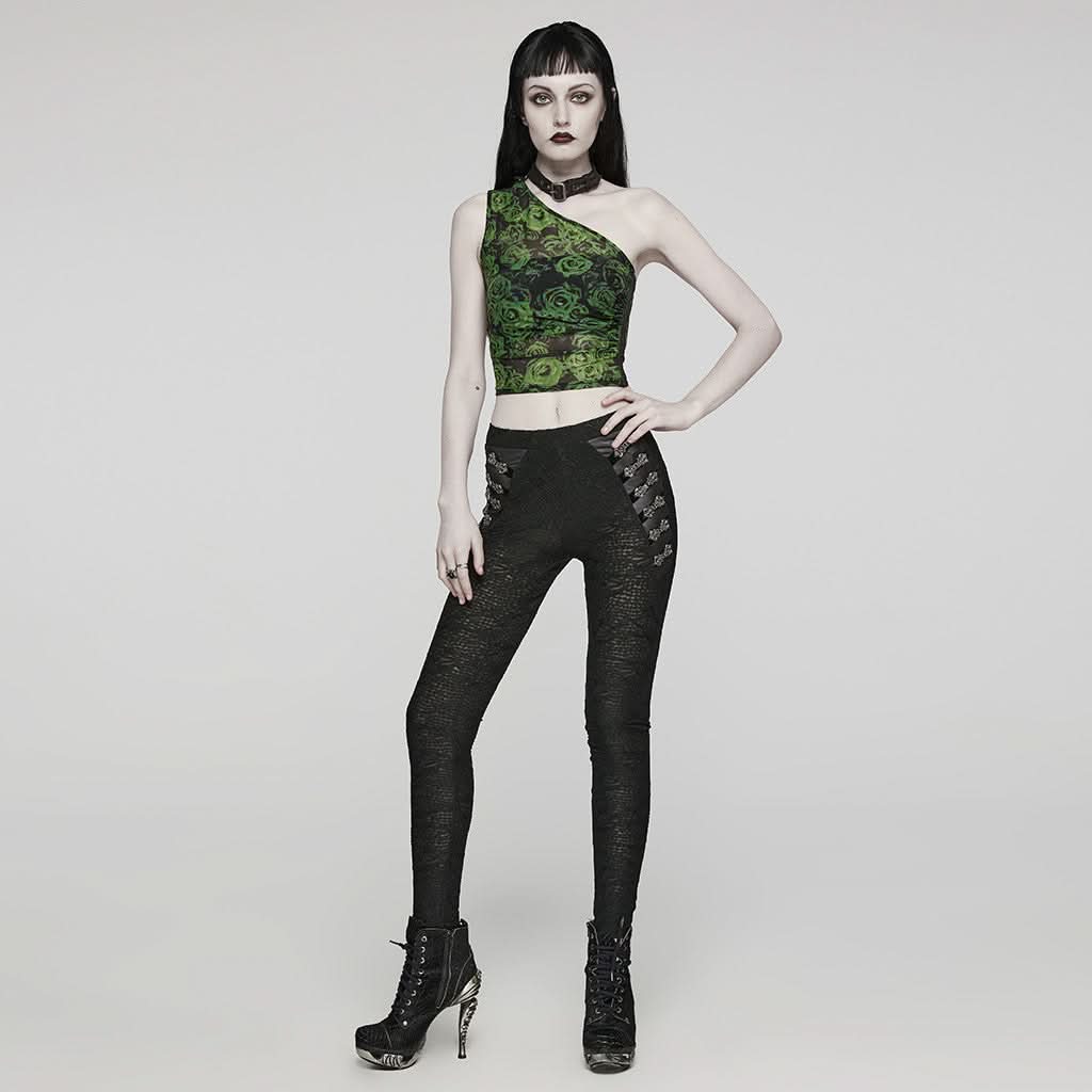 Oracle Printed Top (Malachite) - PunkRave