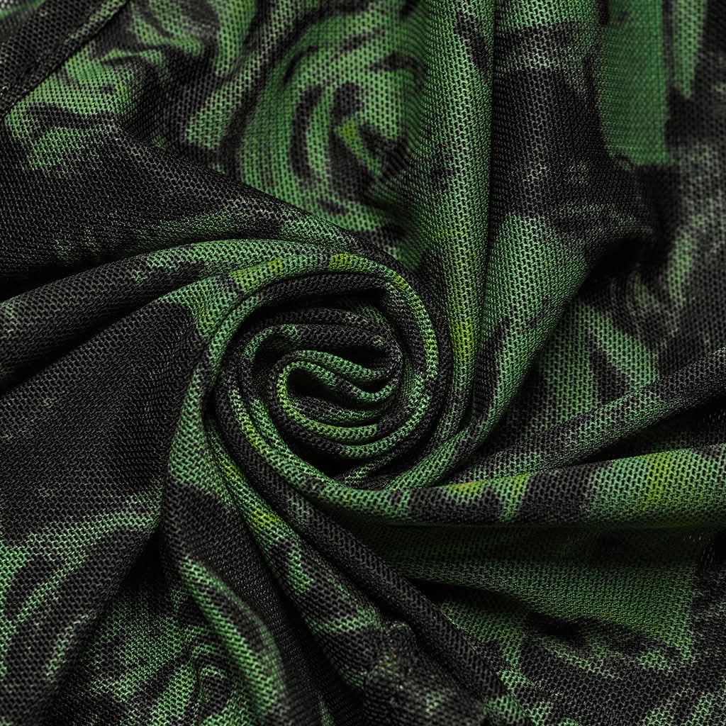 Oracle Printed Top (Malachite) - PunkRave