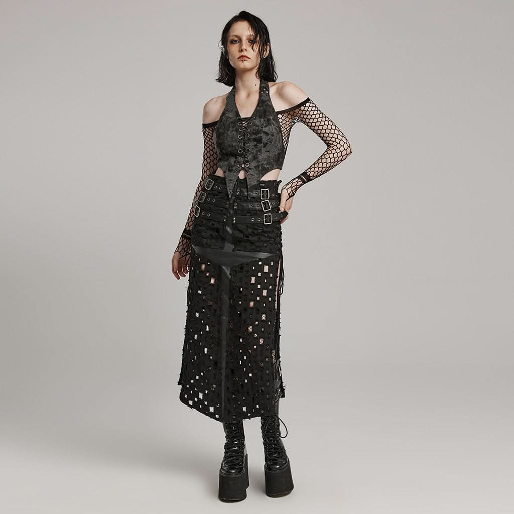 Necropolis Maxi Skirt - PunkRave