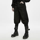 Squall Men's Gothic Military Cargo Pants in Black