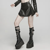 Chronos Mini Skirt (Obsidian) - PunkRave