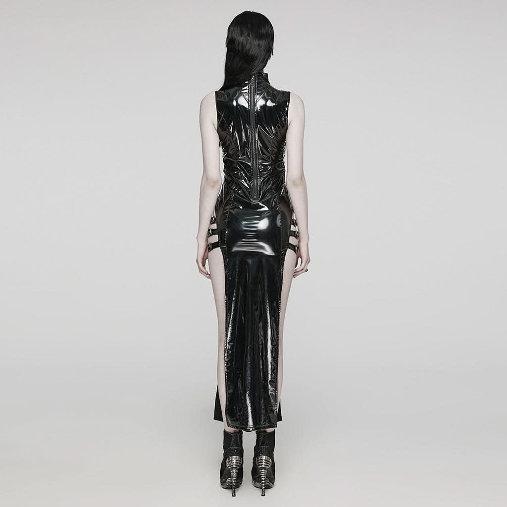 Quasar Vinyl Skirt (Nocturnal) - PunkRave