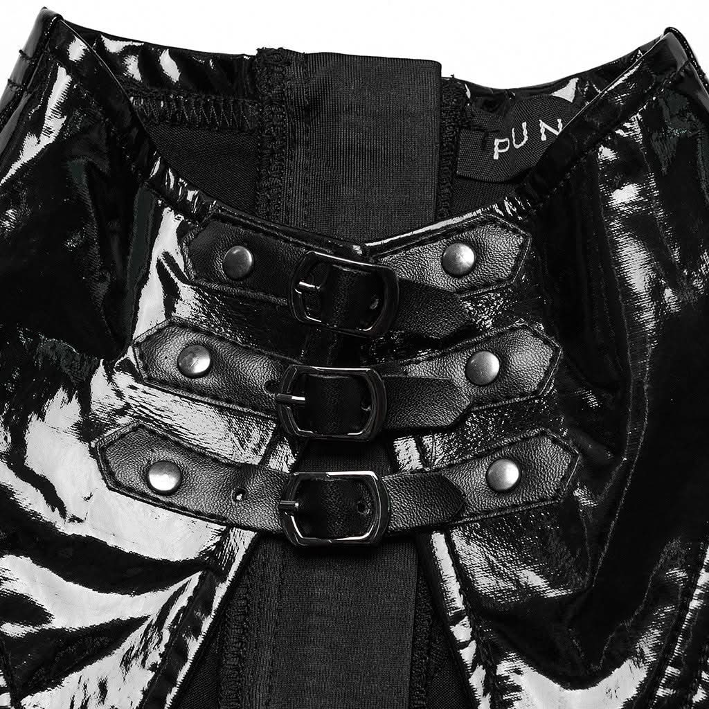 Quasar Vinyl Skirt (Nocturnal) - PunkRave