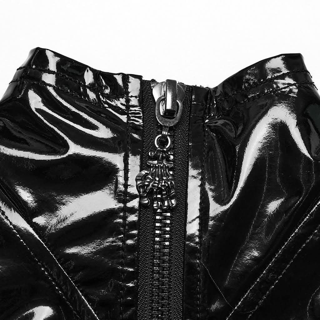 Quasar Vinyl Skirt (Nocturnal) - PunkRave