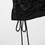 Dystopia Slip Dress (Black) - PunkRave