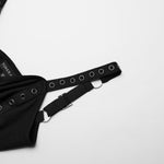 Dystopia Slip Dress (Black) - PunkRave