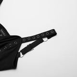Dystopia Slip Dress (Black) - PunkRave