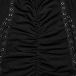 Dystopia Slip Dress (Black) - PunkRave