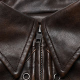 Rowena Cropped Jacket (Brown) - PunkRave