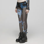 Gothamite Fishnet Stockings (Blue) - PunkRave